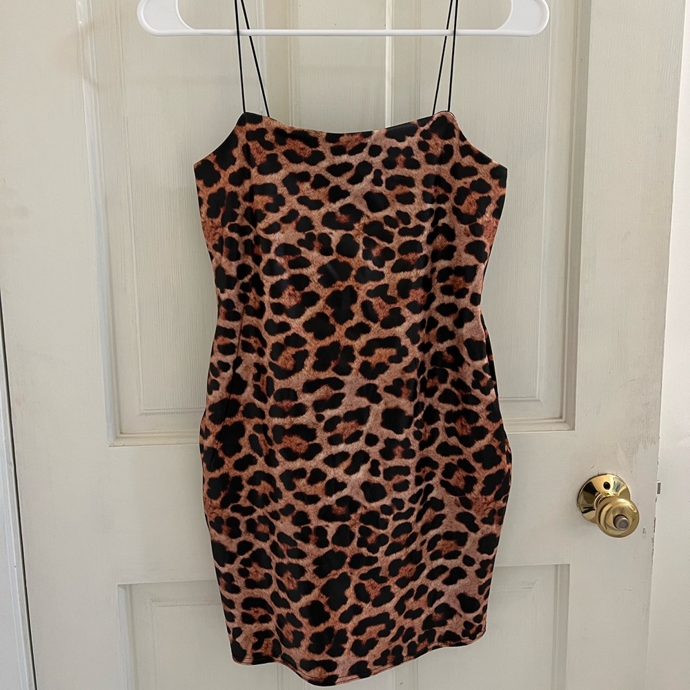 Topshop animal print dress, size US 4